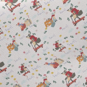 Fox Travels Midweight Cotton Poplin