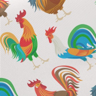 Elegant Bright Cock Midweight Cotton Poplin