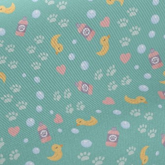 Pet Grooming Bubble Bath Midweight Cotton Poplin