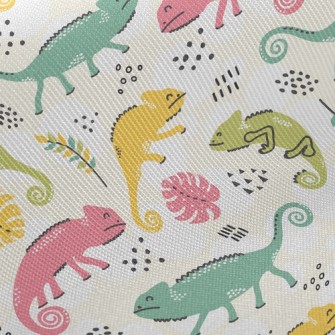 Smiling Chameleon Twill