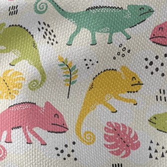 Smiling Chameleon Waterproof Canvas