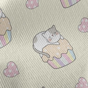Cat On Cupcake Standard Corduroy