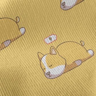 Sleeping Corgi Standard Corduroy