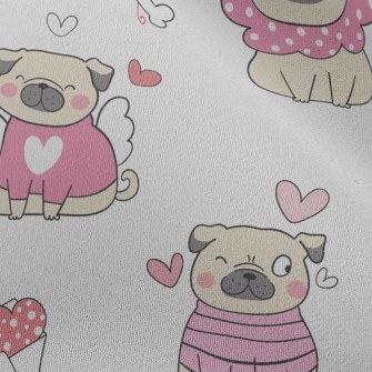 Ambiguous Loving Dog Chiffon