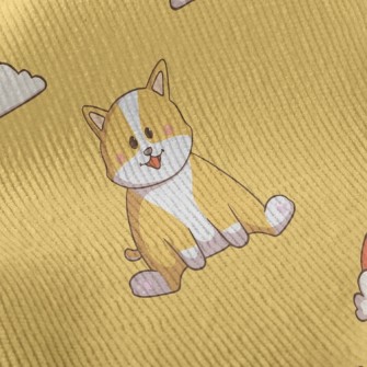 Rainbow And Corgi Standard Corduroy