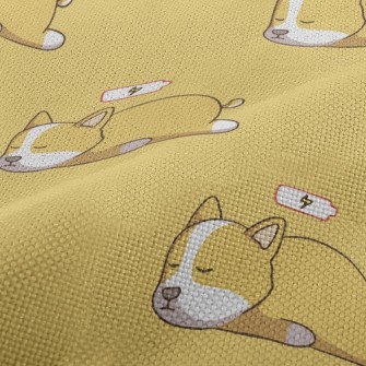 Sleeping Corgi Performance Linen