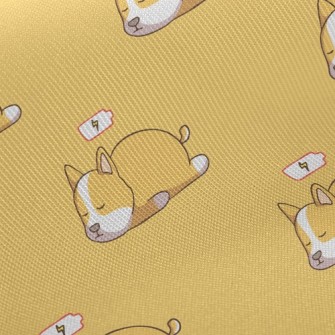 Sleeping Corgi Twill