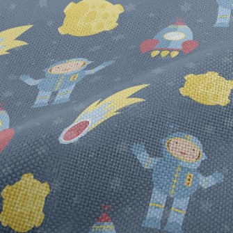 Rockets And Astronauts Performance Linen