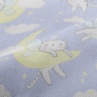 Angel Cat With Wings Performance Linen