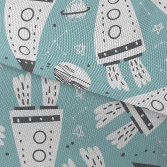 Rocket Flying Into The Sky Waterproof Oxford
