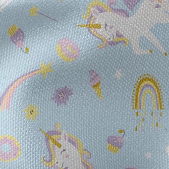 Dessert-loving Unicorn Waterproof Canvas