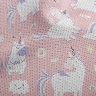 Childish Unicorn Athletic Mesh Flat Back