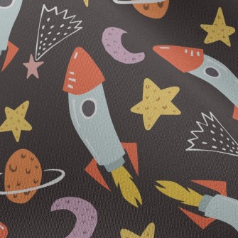 Planets And Rockets Chiffon