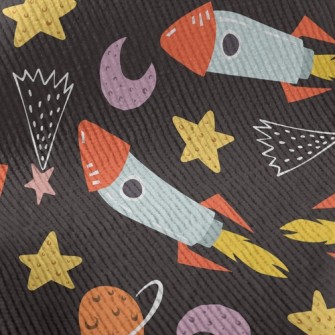 Planets And Rockets Standard Corduroy