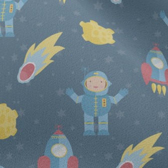 Rockets And Astronauts Chiffon
