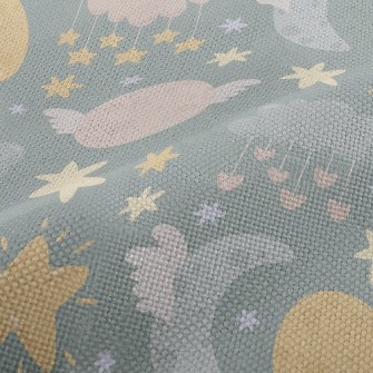 Cute Stars Moon Clouds Performance Linen