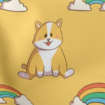 Rainbow And Corgi Stretch Ponte