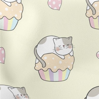 Cat On Cupcake Stretch Ponte