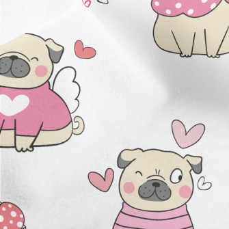 Ambiguous Loving Dog Micro Fleece