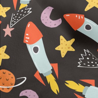 Planets And Rockets Micro Fleece