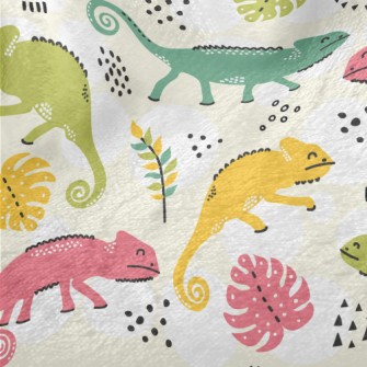 Smiling Chameleon Minky