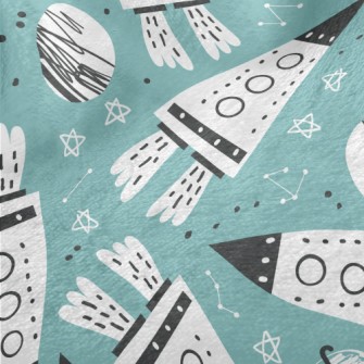Rocket Flying Into The Sky Minky