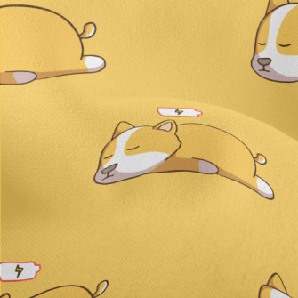 Sleeping Corgi Lightweight Performance Linen