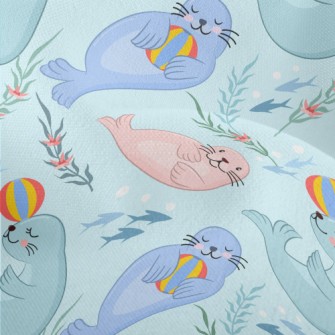 Seals Who Love To Play Ball Lightweight Performance Linen