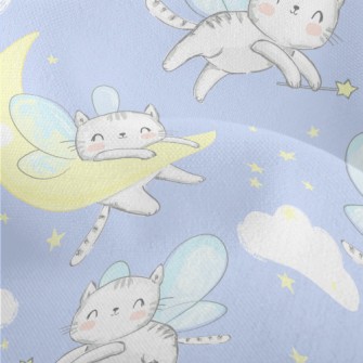 Angel Cat With Wings Lightweight Performance Linen
