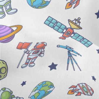 Satellites And Space Explorati Lightweight Performance Linen