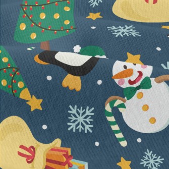 Christmas Snowman And Penguin Modern Jersey