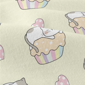 Cat On Cupcake Modern Jersey