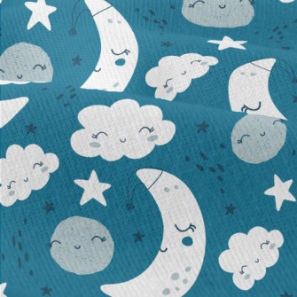 White Clouds Stars And Moon Modern Jersey
