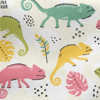 Smiling Chameleon Jersey Backed Fleece