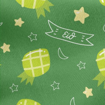 Exotic Pineapple Jersey Backed Fleece