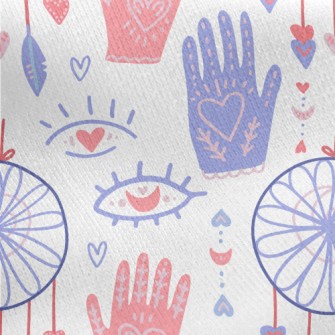 Bohemian Dreamcatcher Jersey Backed Fleece