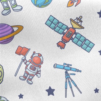 Satellites And Space Explorati Jersey Backed Fleece