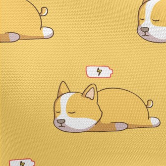 Sleeping Corgi Pongee