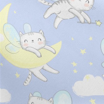 Angel Cat With Wings Pongee