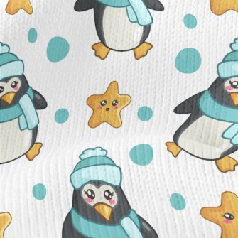 Blue Winter Penguin Stretch Jersey