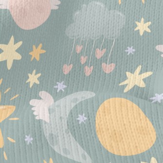 Cute Stars Moon Clouds Stretch Jersey