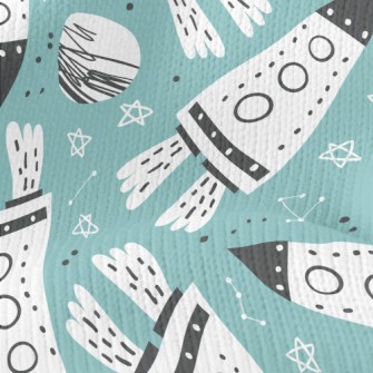 Rocket Flying Into The Sky Stretch Jersey