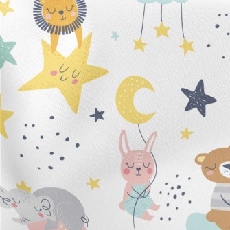 Star Animal Kingdom Lightweight Cotton Poplin