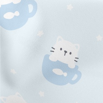 Youyou Coffee Cat Lightweight Cotton Poplin