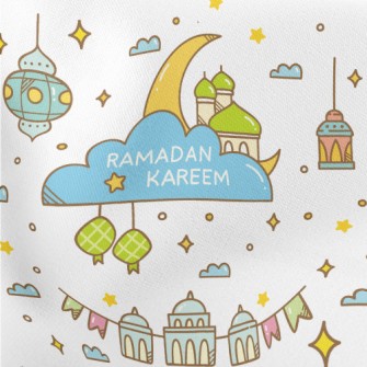Lovely Indian Architecture Lightweight Cotton Poplin
