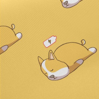 Sleeping Corgi Midweight Cotton Poplin