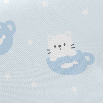 Youyou Coffee Cat Midweight Cotton Poplin