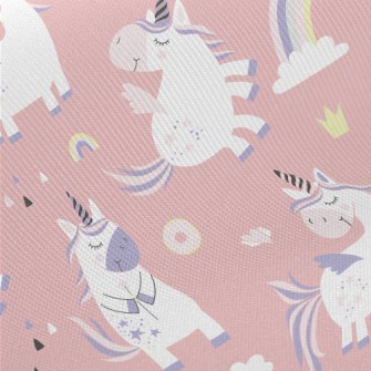 Childish Unicorn Midweight Cotton Poplin