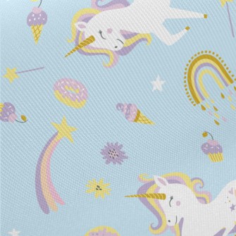 Dessert-loving Unicorn Midweight Cotton Poplin