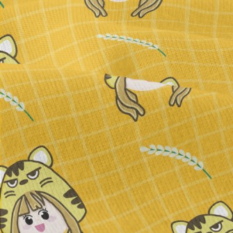 Girl Wearing Tiger Mask Modern Jersey